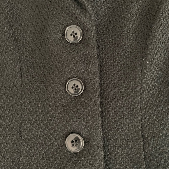 Coldwater creek Black Short Sleeve Pebbled Boucle Jacket -sz 6 - Picture 2 of 5
